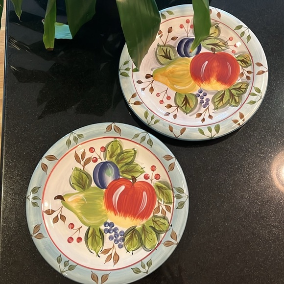 Dinner Plate Black Forest Fruits by HERITAGE MINT - Set of 2 - Picture 2 of 8